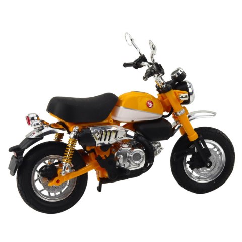MOTOCYKL RETRO KLASYCZNY METALOWY ŚWIATŁA ŻÓŁTY 1:12