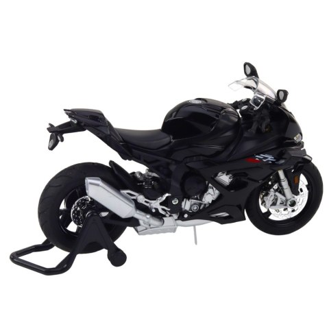 MOTOCYKL SPORTOWY METALOWY ŚWIATŁA DŹWIĘKI CZARNY S1000 1:12