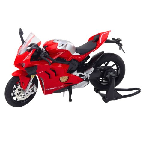 MOTOCYKL SPORTOWY METALOWY ŚWIATŁA DŹWIĘKI CZERWONY 1:12