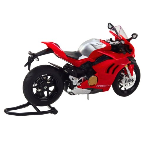 MOTOCYKL SPORTOWY METALOWY ŚWIATŁA DŹWIĘKI CZERWONY 1:12