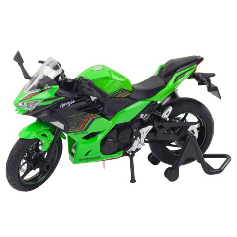 MOTOCYKL SPORTOWY METALOWY ŚWIATŁA DŹWIĘKI ZIELONY 1:12