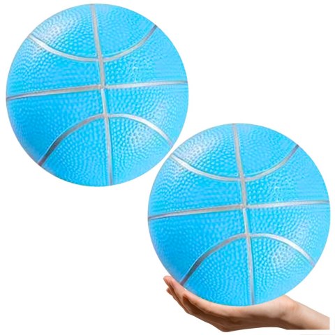 PIŁKA PLAŻOWA GUMOWA PASTELOWA LEKKA NIEBIESKA 20CM