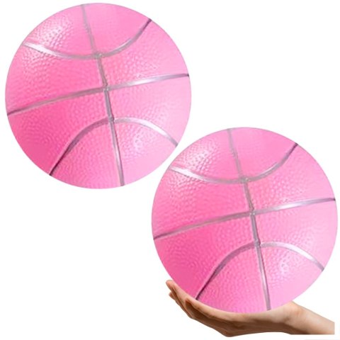 PIŁKA PLAŻOWA GUMOWA PASTELOWA LEKKA RÓŻOWA 20CM