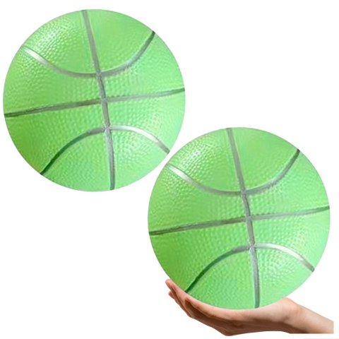 PIŁKA PLAŻOWA GUMOWA PASTELOWA LEKKA ZIELONA 20CM