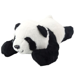 PLUSZOWA MASKOTKA PRZYTULANKA LEŻĄCA PANDA CZARNO-BIAŁA 30CM