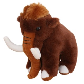 PLUSZOWA MASKOTKA PRZYTULANKA MAMUT BRĄZOWY 20CM