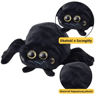 PLUSZOWA MASKOTKA PRZYTULANKA OWAD PAJĄK CZARNY 30CM