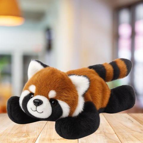 PLUSZOWA MASKOTKA PRZYTULANKA PANDA CZERWONA RUDA 30CM