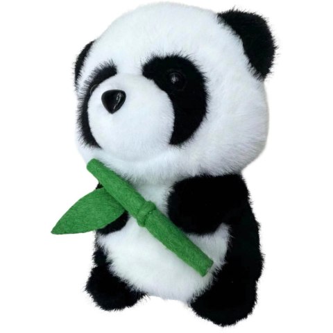PLUSZOWA MASKOTKA PRZYTULANKA PANDA Z BAMBUSEM 18CM