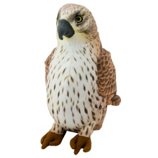 PLUSZOWA MASKOTKA PRZYTULANKA PTAK SOKÓŁ WĘDROWNY BRĄZOWY 30CM