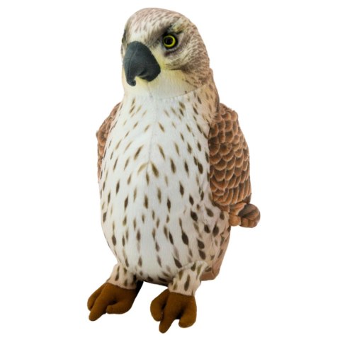 PLUSZOWA MASKOTKA PRZYTULANKA PTAK SOKÓŁ WĘDROWNY BRĄZOWY 30CM