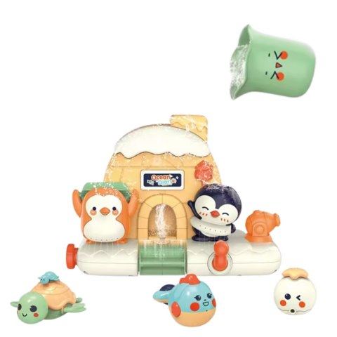 ZESTAW ZABAWKA DO KĄPIELI DLA MALUCHA INTERAKTYWNY ZWIERZĘTA MORSKIE