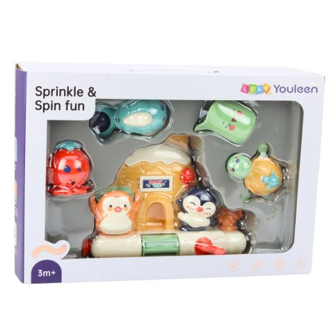 ZESTAW ZABAWKA DO KĄPIELI DLA MALUCHA INTERAKTYWNY ZWIERZĘTA MORSKIE