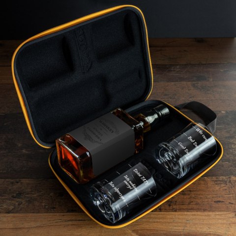 ETUI NA WHISKY ZE SZKLANKAMI FROSTER DLA TATY -PREZENT DZIEŃ OJCA -URODZINY