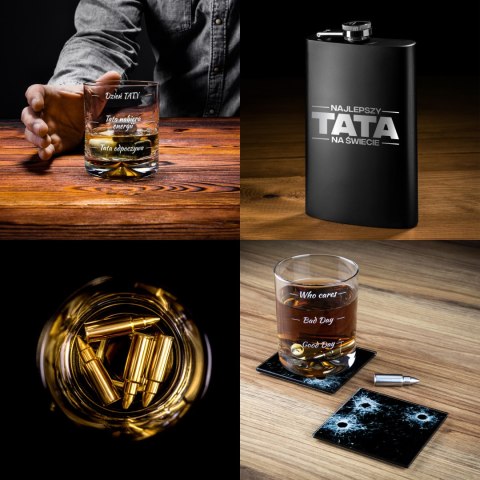 GITAROWY ZESTAW DO WHISKY FROSTER DLA TATY - PREZENT DZIEŃ OJCA - URODZINY