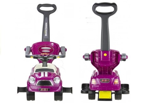 JEŹDZIK PCHACZ Z PROWADNICĄ COUPE FIOLETOWY