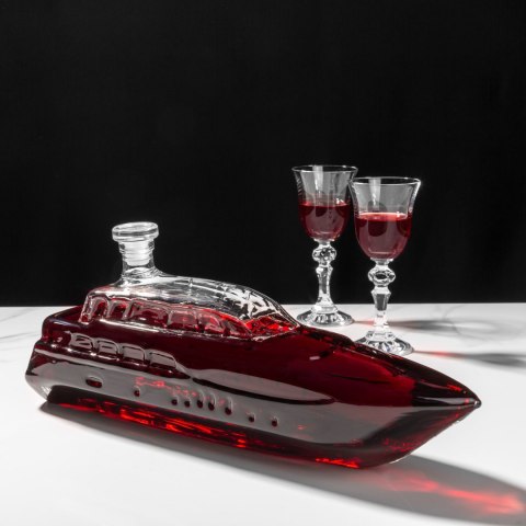 KARAFKA JACHT DO WHISKY 1L - PREZENT NA URODZINY - PREZENT DLA FACETA