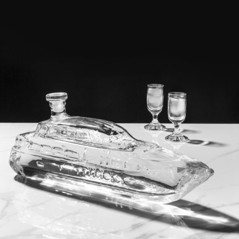 KARAFKA JACHT DO WHISKY 1L - PREZENT NA URODZINY - PREZENT DLA FACETA