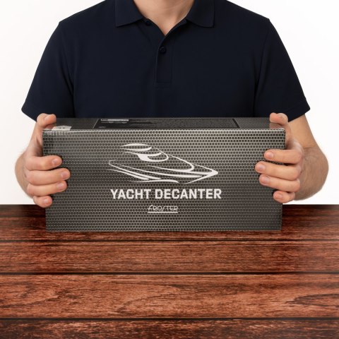 KARAFKA JACHT DO WHISKY 1L - PREZENT NA URODZINY - PREZENT DLA FACETA