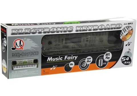 KEYBOARD MQ807 ORGANY PIANINKO + MIKROFON USB