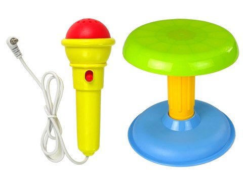 ORGANY KEYBOARD KRZESEŁKO MIKROFON NIEBIESKI