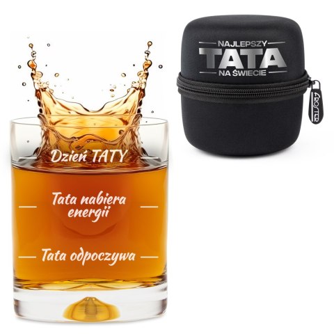 SZKLANKA DO WHISKY W TUBIE DLA TATY - PREZENT DLA TATY - NA DZIEŃ OJCA