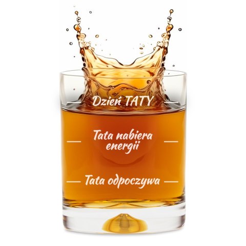SZKLANKA DO WHISKY W TUBIE DLA TATY - PREZENT DLA TATY - NA DZIEŃ OJCA