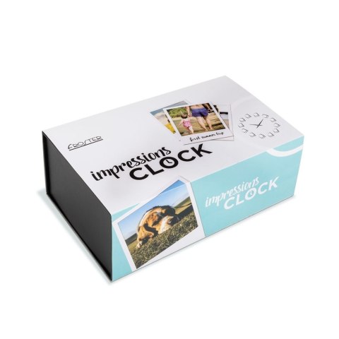 ZEGAR Z RAMKAMI NA ZDJĘCIA NAKLEJANY ŚCIENNY RAMKI