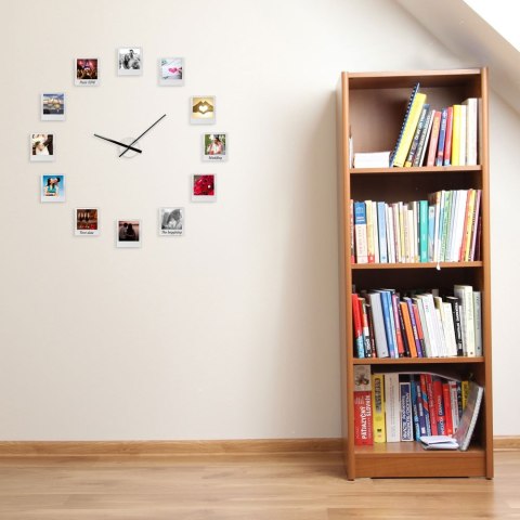 ZEGAR Z RAMKAMI NA ZDJĘCIA NAKLEJANY ŚCIENNY RAMKI