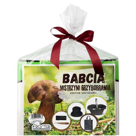 ZESTAW NIEZBĘDNIK GRZYBIARKI DLA BABCI - PREZENT NA DZIEŃ BABCI - IMIENINY