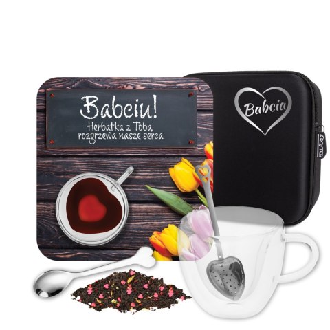 ZESTAW PREZENTOWY DLA BABCI - SERCE BABCI - PREZENT NA DZIEŃ BABCI