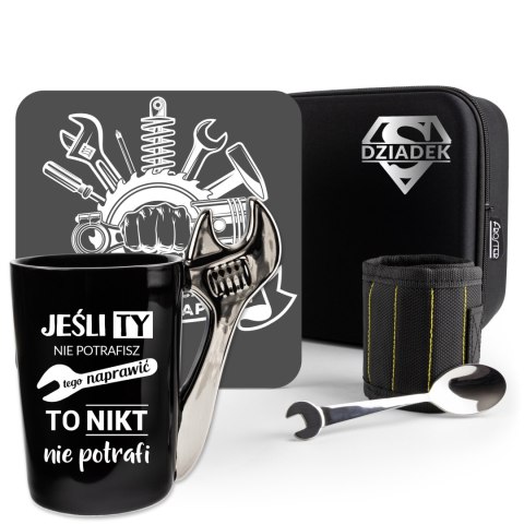 ZESTAW PREZENTOWY DLA DZIADKA - ZŁOTA RĄCZKA - PREZENT NA DZIEŃ DZIADKA