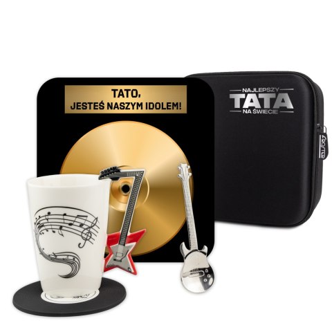 ZESTAW PREZENTOWY DLA TATY - TATA IDOL - PREZENT DLA TATY MIŁOŚNIKA MUZYKI