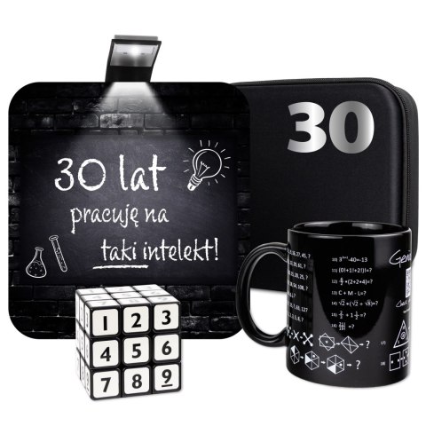 ZESTAW PREZENTOWY NA 30 URODZINY GENIUSZA - PREZENT DLA MĄDREGO 30 LATKA