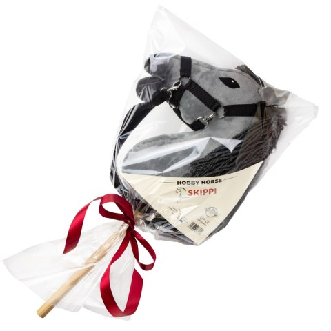 ZESTAW SKIPPI - HOBBY HORSE SZARY I DODATKOWY KANTAR - BŁĘKITNY