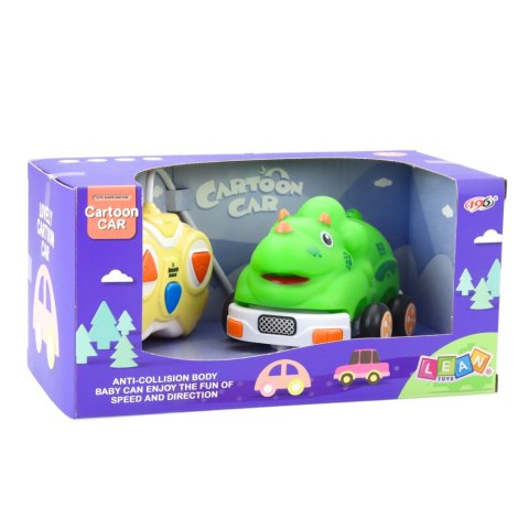 AUTKO ZDALNIE STEROWNE RC DLA MALUCHA DINOZAUR ZIELONY