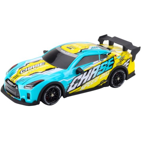 AUTO SPORTOWE ZDALNIE STEROWANE RC PODŚWIETLANA KAROSERIA DRIFT TURKUSOWE