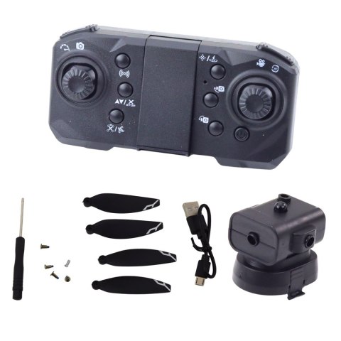 DRON D11 ZDALNIE STEROWANY KAMERA HD WIFI STEROWANIE GESTAMI PILOT ŻÓŁTY