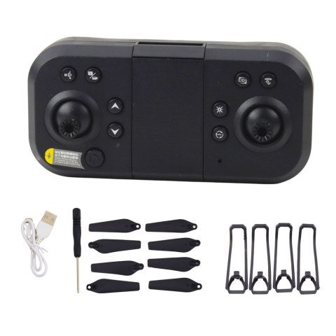 DRON LU50 AIR PODWÓJNA KAMERA HD MV VIDEO ŚWIATŁA LED APLIKACJA