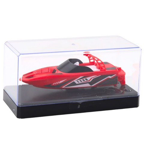ŁÓDŹ MOTORÓWKA ZDALNIE STEROWANA RC BIAŁO-CZERWONA 15CM
