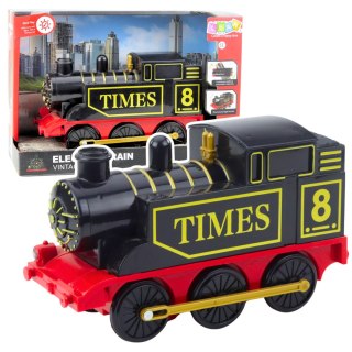 LOKOMOTYWA ELEKTRYCZNA KLASYCZNA RETRO ŚWIATŁA DŹWIĘKI