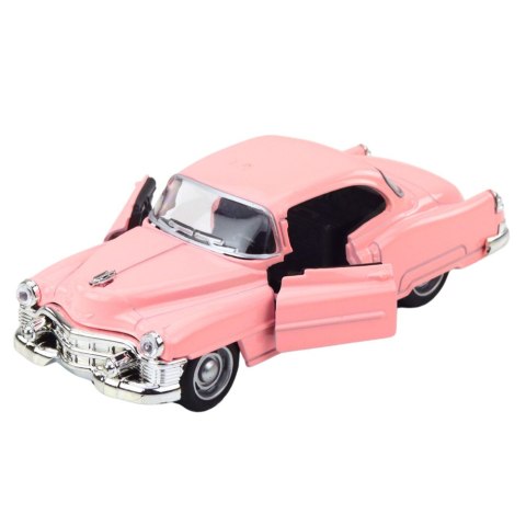 AUTKO KLASYCZNE Z LAT 50. METALOWE NAPĘD PULL-BACK OTWIERANE DRZWI 1:32 MIX