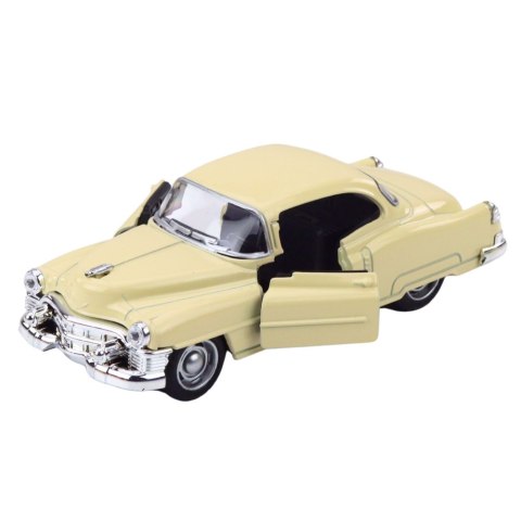 AUTKO KLASYCZNE Z LAT 50. METALOWE NAPĘD PULL-BACK OTWIERANE DRZWI 1:32 MIX