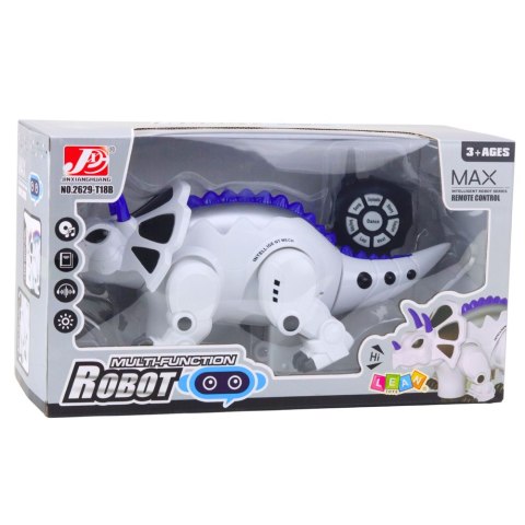 INTELIGENTNY ROBOT DINOZAUR RC ZDALNIE STEROWANY TRICERATOPS