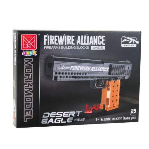 KLOCKI KONSTRUKCYJNE PISTOLET FUNKCJA STRZAŁU 555 EL.