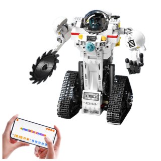 KLOCKI KONSTRUKCYJNE ROBOT KOSMICZNY ŁAZIK SAMOLOT RC 3W1 408 EL.
