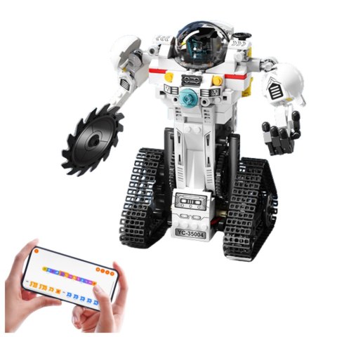 KLOCKI KONSTRUKCYJNE ROBOT KOSMICZNY ŁAZIK SAMOLOT RC 3W1 408 EL.