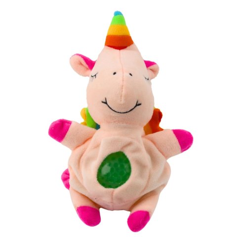 PLUSZAK MASKOTKA DO ŚCISKANIA BRZUSZEK Z KULKAMI WODNYMI 20CM MIX