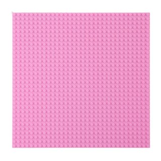 PŁYTA PLANSZA KONSTRUKCYJNA DO KLOCKÓW BUDOWANIA RÓŻOWA 25,5X25,5 CM