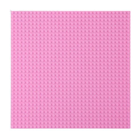 PŁYTA PLANSZA KONSTRUKCYJNA DO KLOCKÓW BUDOWANIA RÓŻOWA 25,5X25,5 CM